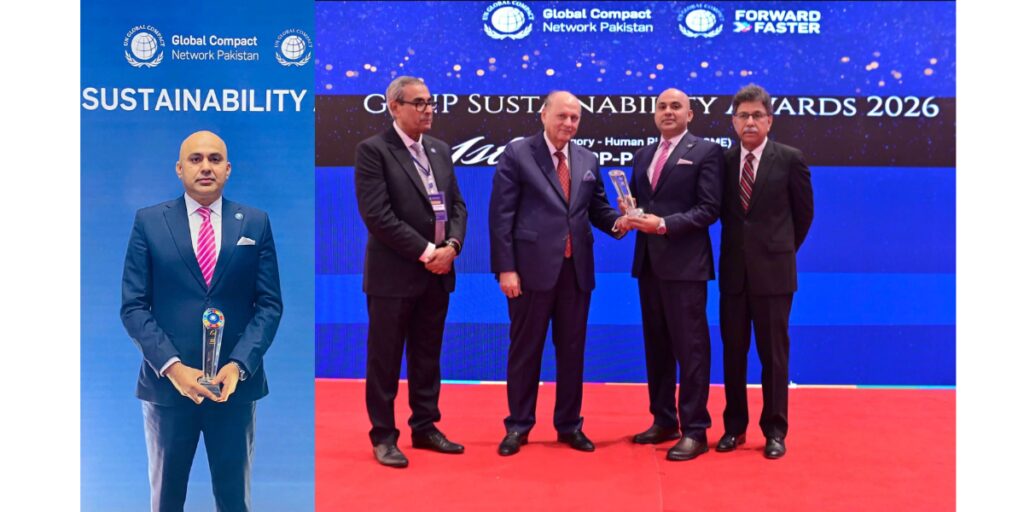 شارپ پاکستان نے GCNP Sustainability Awards 2026 میں انسانی حقوق کیٹیگری میں پہلی پوزیشن حاصل کی