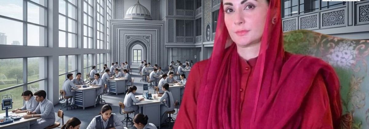 پنجاب اسکل سٹی منصوبے کے اعلان کے موقع پر مریم نواز اجلاس کی صدارت کرتے ہوئے