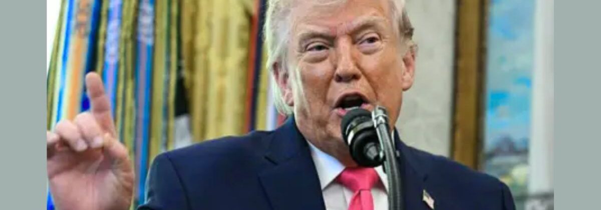 امریکی صدر ڈونلڈ ٹرمپ میڈیا سے گفتگو کرتے ہوئے ایران جنگ سے متعلق 2 سے 3 ہفتوں میں پیشرفت کی ٹائم لائن بیان کر رہے ہیں۔