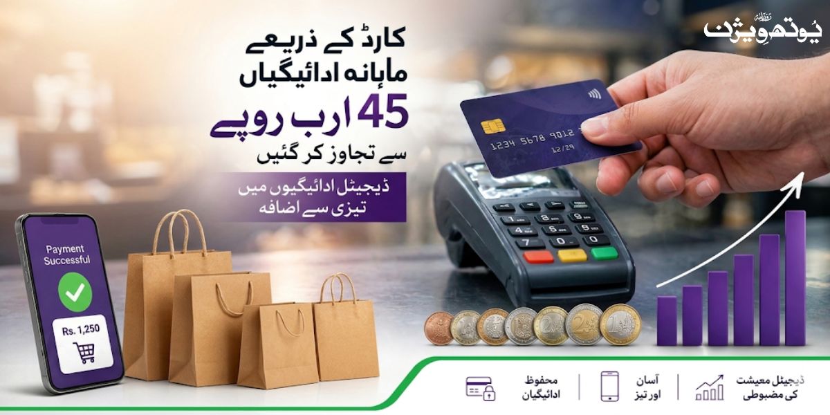 میزان بینک کی ماہانہ کارڈ ٹرانزیکشنز 45 ارب کی نمایاں تصویر