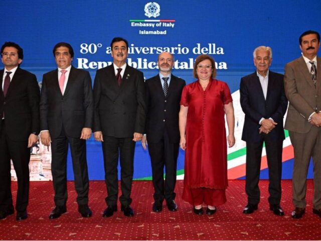 چیئرمین سینیٹ سید یوسف رضا گیلانی کا اطالیہ سے تعلقات مستحکم کرنے کا عزم