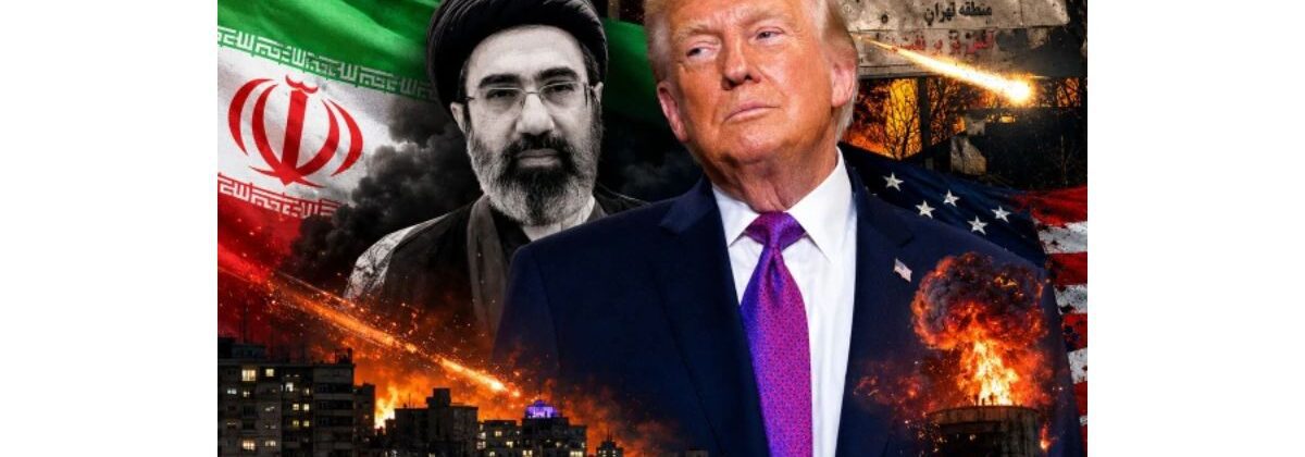 ڈونلڈ ٹرمپ کے ایران سے متعلق بیان کے بعد مشرق وسطیٰ میں بڑھتی کشیدگی کی نمائندہ تصویر